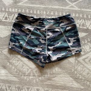 KFT camo workout shorts